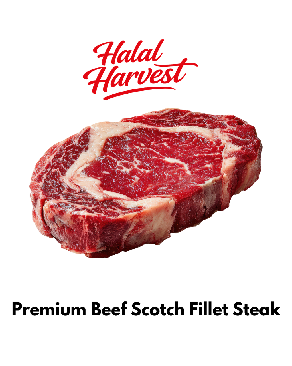 Premium Halal Scotch Fillet Steak