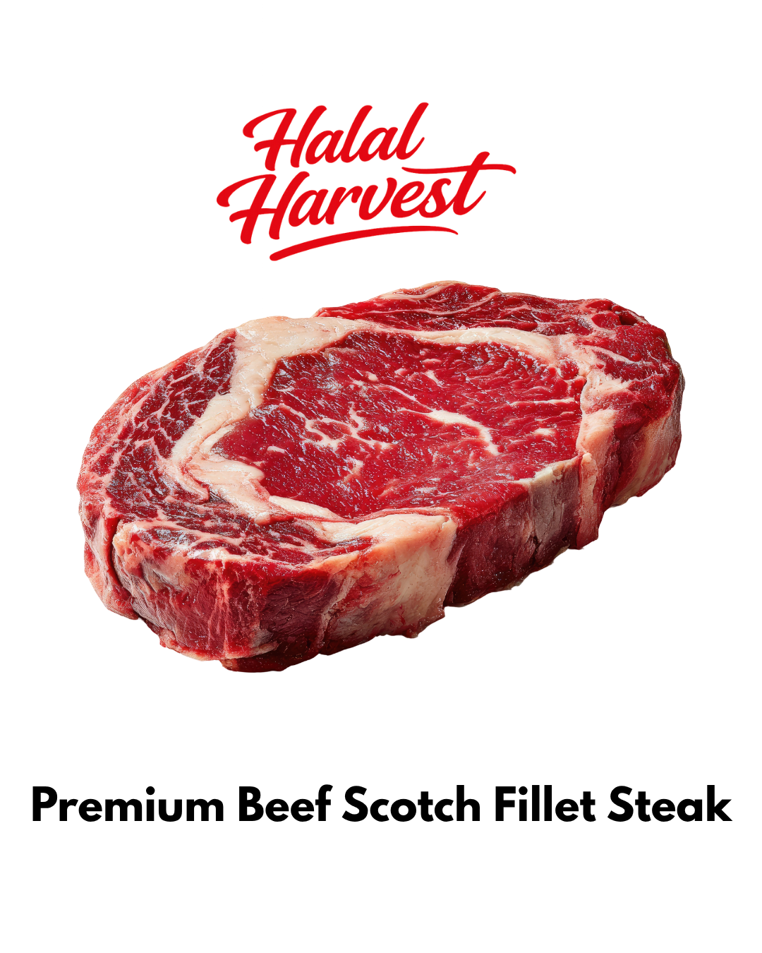 Premium Halal Scotch Fillet Steak